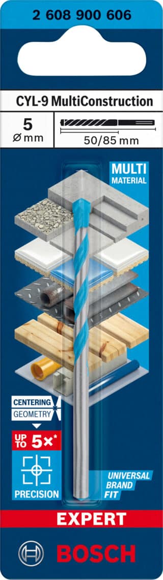 EXPERT CYL-9 MultiConstruction borr 5 x 50 x 85 mm