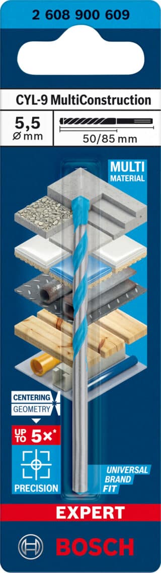EXPERT CYL-9 MultiConstruction borr 5,5 x 50 x 85 mm