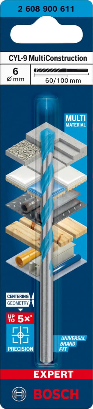 EXPERT CYL-9 MultiConstruction borr 6 x 60 x 100 mm