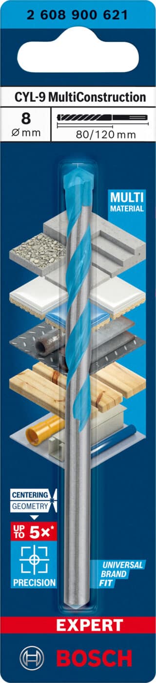 EXPERT CYL-9 MultiConstruction borr 8 x 80 x 120 mm