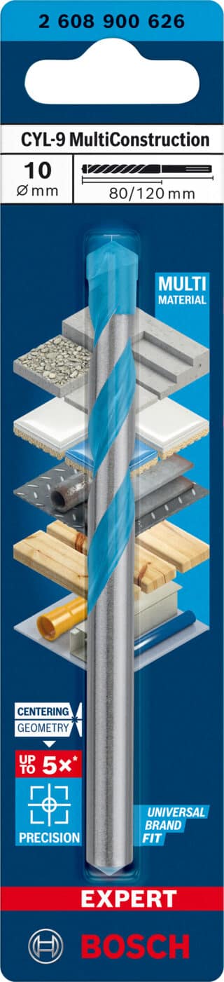 EXPERT CYL-9 MultiConstruction borr 10 x 80 x 120 mm