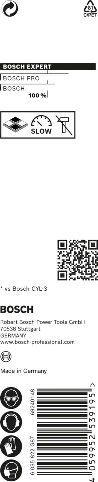 EXPERT CYL-9 MultiConstruction borr 10 x 80 x 120 mm