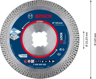 EXPERT HardCeramic X-LOCK diamantkapskiva 125 x 22.23 x 1.4 x 10 mm