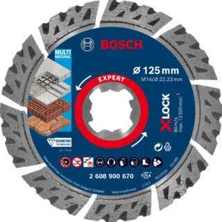 EXPERT MultiMaterial X-LOCK diamantkapskiva 125 x 22,23 x 2,4 x 12 mm