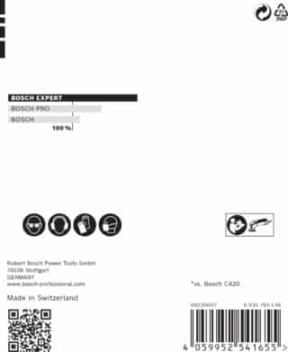 EXPERT C470 slippapper för deltaslipar 93 mm, G 120, 5 st