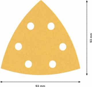 EXPERT C470 slippapper för deltaslipar 93 mm, G 120, 5 st