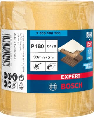 EXPERT C470 sliprullar för handslipning 93 mm, 5 m, G 180