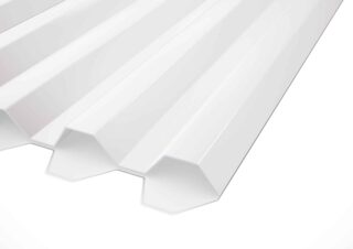 PLASTTAK KORRUGERAD GOP ESSLON 75/20 OPALVIT 4000X1135MM