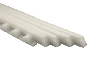 TÄTNINGSLIST GOP ESSLON VIT PLASTTAK KORRUGERAD 75/20 10ST