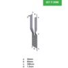 GAFFELANKARE CE 320X50X1,5MM