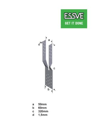 GAFFELANKARE CE 320X50X1,5MM
