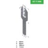 GAFFELANKARE CE 390X48X1,5MM