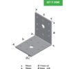 VINKEL V9 70X70X55X3MM