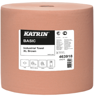 TORKPAPPER BASIC KATRIN BRUN 1-LAGER 32CM XL 8,5KG