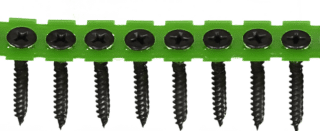 HÅRDGIPSSKRUV BANDAD TRÄ/STÅLREGEL PH2 FOSFAT. 3,9X31 1000ST