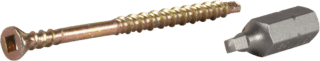 GOLVSKRUV FYRKANTSBITS R1 GULKROMATERAD 3,9X58 250ST