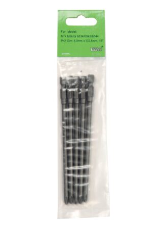 BITS PH2 FÖR MAKITA 6842/6844 MIDJA 9,5MM 133,5MM 5ST
