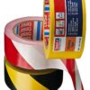 VARNINGSTEJP 60760 TESA GUL-SV SVART 50MMX33M