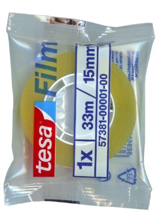KONTORSTEJP 57381 TESA TRANSPARENT 15MMX33M