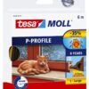 TÄTNINGSLIST 5390 P-PROFIL TESA BRUN SJÄLVHÄFT 5,5X9MM 6M