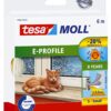 TÄTNINGSLIST 5463 E-PROFIL    VIT SJÄLVHÄFTANDE 4X9MM 6M