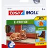 TÄTNINGSLIST 5463 E-PROFIL BRUN SJÄLVHÄFTANDE 4X9MM 6M
