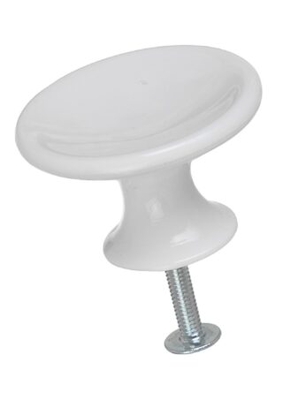 KNOPP 580 BESLAG DESIGN PLAST VIT DIA 40MM 048403885