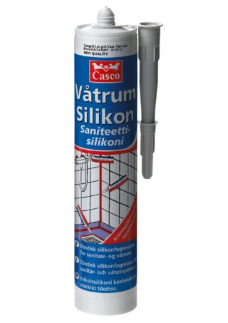 VÅTRUMSSILIKON 2992 CASCO TRANSPARENT 40ML