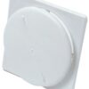 Tallrikventil 4kt ram och karm vit plast 150x150 mm