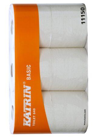TOALETTPAPPER BASIC 640 KATRIN 1-LAGER 6PACK
