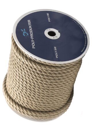 TÅGVIRKE POLY HAMPA 3-SLAGET  SPOLE BRUN 10MMX220M
