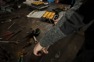 3318 Fleecejacka Gråmelerad S S