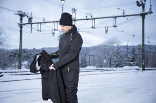 3314 Funktionsjacka Svart/Gul S