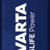 BATTERI VARTA LONGLIFE POWER ALKALISKT 6LR61/4922 E 9V