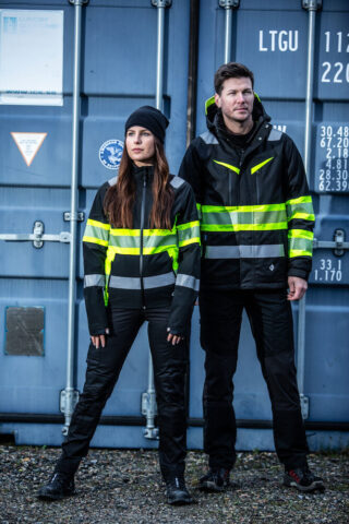 6442 Funktionsjacka HV Gul/SvaL