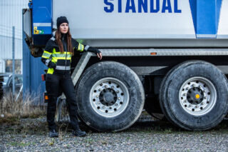 6442 Funktionsjacka HV Gul/SvaL