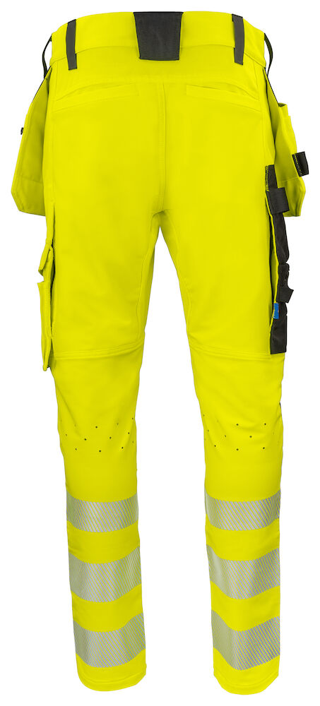 646527-11_Yellow_Black_Back 6527 Midjebyxa Stretch Gul/SvaD104