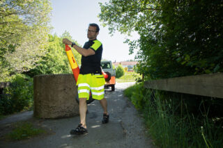 6575 Shorts Stretch Gul/Svart C46