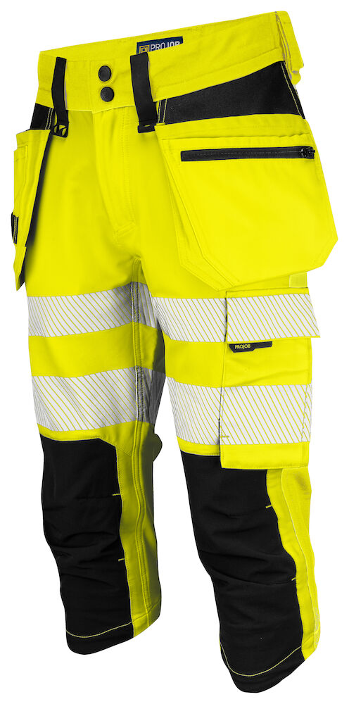 646577-11_yellow_black 6577 3/4 Byxa Stretch Gul/SvarC46