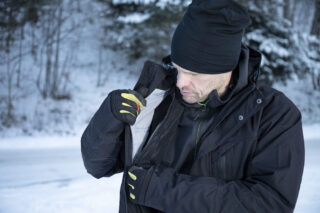 3314 Funktionsjacka Svart/Gul S