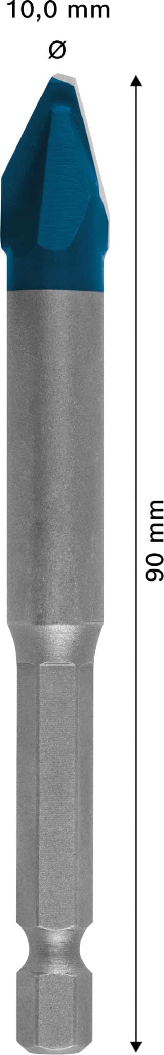 EXPERT HEX-9 HardCeramic borr, 10 x 90 mm