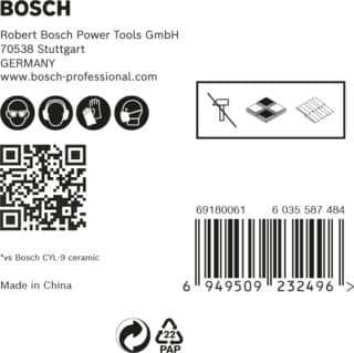 EXPERT HEX-9 HardCeramic borrsats, 4/5/6/8/10 mm, 5 st.