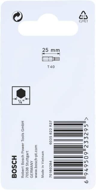 Insatsbits Impact Control T40, 2 st