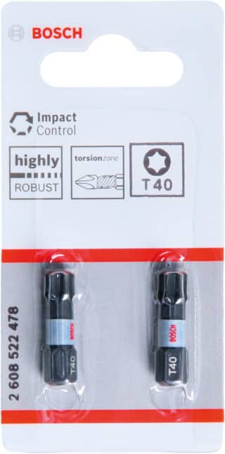 Insatsbits Impact Control T40, 2 st
