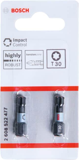 Insatsbits Impact Control T30, 2 st