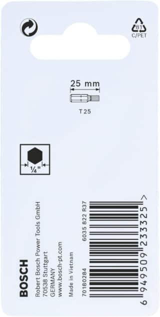 Insatsbits Impact Control T25, 2 st