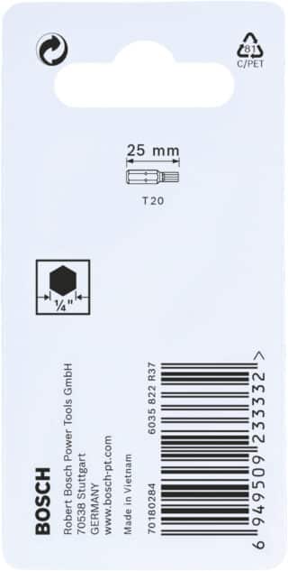 Insatsbits Impact Control T20, 2 st