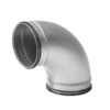 Böj för ventilationskanal 90 grader dim 100 mm