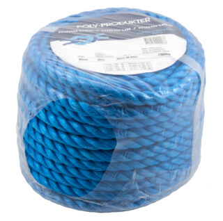 TÅGVIRKE POLY POLYPROPYLEN    3-SLAGET BLÅ 10MMX30M