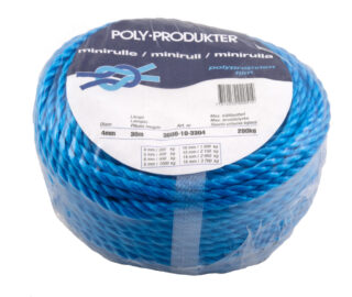 TÅGVIRKE POLY POLYPROPYLEN    3-SLAGET BLÅ 4MMX30M